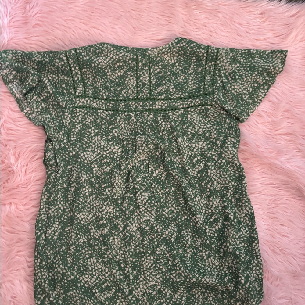 Daniel Rainn Green Patterned Blouse - image 4